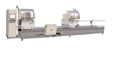 문 PVC 알루미늄 창 기계장치 CNC 임의 각 두 배 머리 주교관은 보았습니다 협력 업체